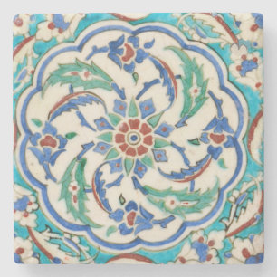 Dessous-de-verre En Pierre dessous de verre de pierre de céramique d'iznik