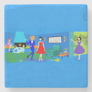 Dessous-de-verre En Pierre Dessous de verre de pierre de la soirée cocktail 