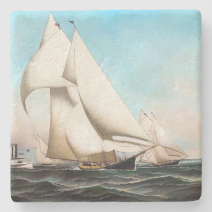Dessous-de-verre En Pierre Dessous de verre de pierre de mer d'océan de