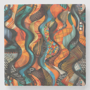 Dessous-de-verre En Pierre Dessous de verre de pierre de Motif Tribal Africai
