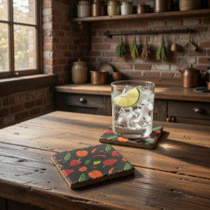 Dessous-de-verre En Pierre Dessous de verre de poivrons épicés