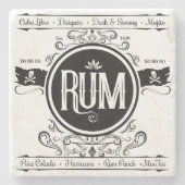 Dessous-de-verre En Pierre Dessous de verre de rhum (Devant)