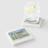 Dessous-de-verre En Pierre dessous de verre de ski (Côté)