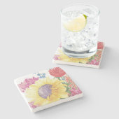 Dessous-de-verre En Pierre Dessous de verre de tournesol (Côté)