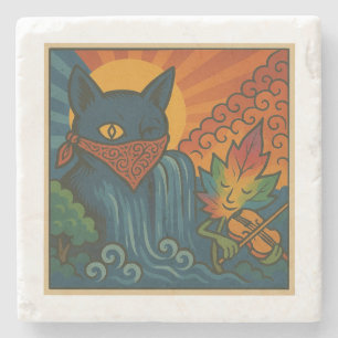 Dessous-de-verre En Pierre Dessous de verre de tournesol Krazy Kat