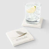 Dessous-de-verre En Pierre Dessous de verre d'éphémère (Côté)