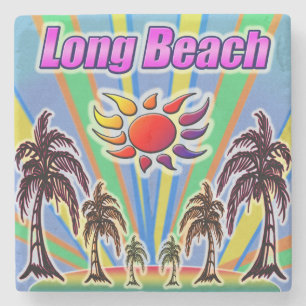 Dessous-de-verre En Pierre Dessous de verre d'été de Long Beach
