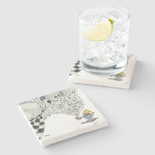 Dessous-de-verre En Pierre Dessous de verre du matin (Côté)