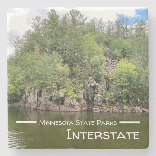 Dessous-de-verre En Pierre Dessous de verre du parc d'état Interstate (Devant)