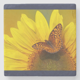 Dessous-de-verre En Pierre Dessous de verre du tournesol II
