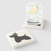 Dessous-de-verre En Pierre Dessous de verre écossais Terrier Stone (Côté)