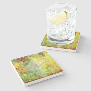 Dessous-de-verre En Pierre Dessous de verre en calcaire Feuille et raisins