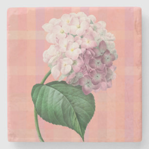 Dessous-de-verre En Pierre Dessous de verre en forme de fleur d'hortensia ros