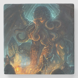 Dessous-de-verre En Pierre dessous de verre en marbre Cthulhu de Lovecraft