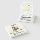 Dessous-de-verre En Pierre Dessous de verre en marbre de Shar Pei (Côté)