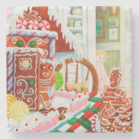 Dessous de verre en marbre GINGERBREAD SURPRISE