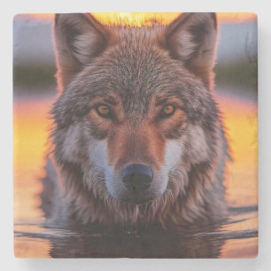 Dessous-de-verre En Pierre Dessous de verre en marbre-Loup