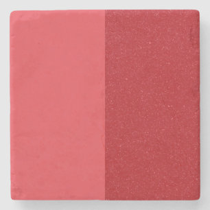 Dessous-de-verre En Pierre Dessous de verre en marbre rouge tomate bicolore –