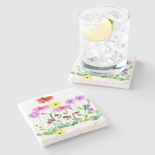Dessous-de-verre En Pierre Dessous de verre en pierre à fleur