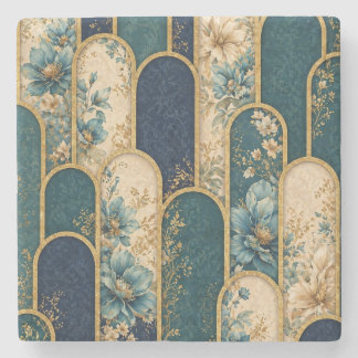 Dessous-de-verre En Pierre Dessous de verre en pierre à motif d'arche florale