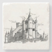 Dessous-de-verre En Pierre Dessous de verre en pierre - Alcazar - noir (Devant)