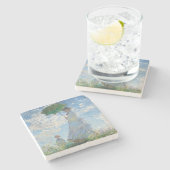 DESSOUS-DE-VERRE EN PIERRE DESSOUS DE VERRE EN PIERRE : CLAUDE MONET : FEMME (Côté)