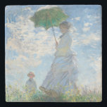 DESSOUS-DE-VERRE EN PIERRE DESSOUS DE VERRE EN PIERRE : CLAUDE MONET : FEMME<br><div class="desc">DESSOUS DE VERRE EN PIERRE : CLAUDE MONET : FEMME AVEC PARASOL</div>