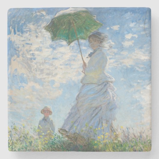 DESSOUS-DE-VERRE EN PIERRE DESSOUS DE VERRE EN PIERRE : CLAUDE MONET : FEMME (Devant)