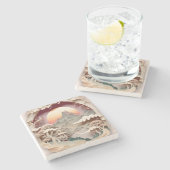 Dessous-de-verre En Pierre Dessous de verre en pierre coupée Imaginaire (Côté)