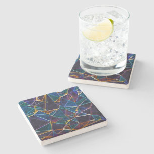 Dessous-de-verre En Pierre Dessous de verre en pierre de bulles cassées