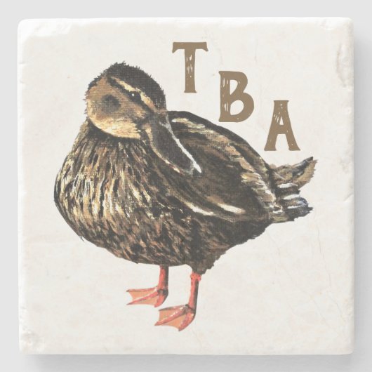 Dessous-de-verre En Pierre Dessous de verre en pierre de canard (Devant)