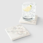 Dessous-de-verre En Pierre Dessous de verre en pierre de cerisier monogramme (Côté)