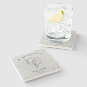 Dessous-de-verre En Pierre Dessous de verre en pierre de conc gris