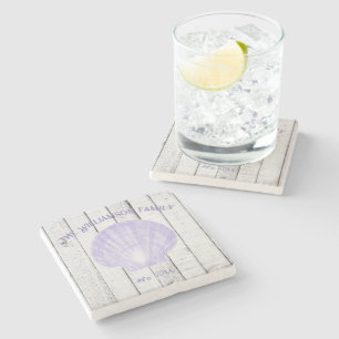 Dessous-de-verre En Pierre Dessous de verre en pierre de coquille de pétoncle