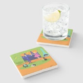 Dessous-de-verre En Pierre Dessous de verre en pierre de couple romantique ré (Côté)