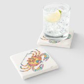 Dessous-de-verre En Pierre Dessous de verre en pierre de crabe (Côté)