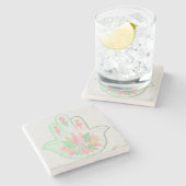 Dessous-de-verre En Pierre Dessous de verre en pierre de Hamsa (Côté)