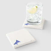 Dessous-de-verre En Pierre Dessous de verre en pierre de marbre (Côté)