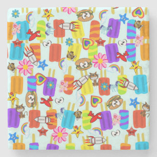 Dessous-de-verre En Pierre Dessous de verre en pierre de marbre Aliens astron