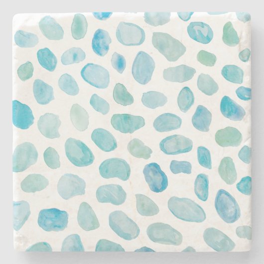 Dessous-de-verre En Pierre Dessous de verre en pierre de marbre d'aquarelle S (Devant)