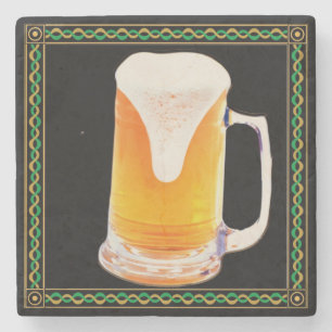 Dessous-de-verre En Pierre Dessous de verre en pierre de marbre de bière
