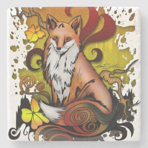 Dessous-de-verre En Pierre Dessous de verre en pierre de marbre de Fox Woodla