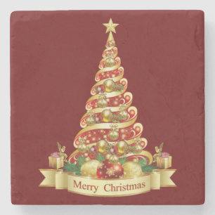 Dessous-de-verre En Pierre Dessous de verre en pierre de marbre de Noël, Joye