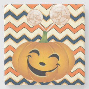 Dessous-de-verre En Pierre Dessous de verre en pierre de marbre Halloween