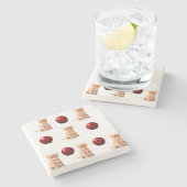 Dessous-de-verre En Pierre Dessous de verre en pierre de marbre Kitten (Côté)