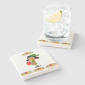 Dessous-de-verre En Pierre Dessous de verre en pierre de marbre Noël (Côté)