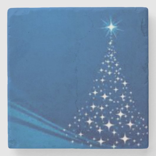 Dessous-de-verre En Pierre Dessous de verre en pierre de marbre Noël (Devant)