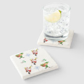 Dessous-de-verre En Pierre Dessous de verre en pierre de marbre Noël (Côté)