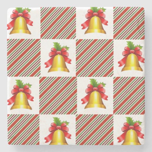 Dessous-de-verre En Pierre Dessous de verre en pierre de marbre Noël (Devant)