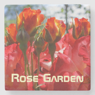 Dessous-de-verre En Pierre Dessous de verre en pierre de marbre Rose Garden R